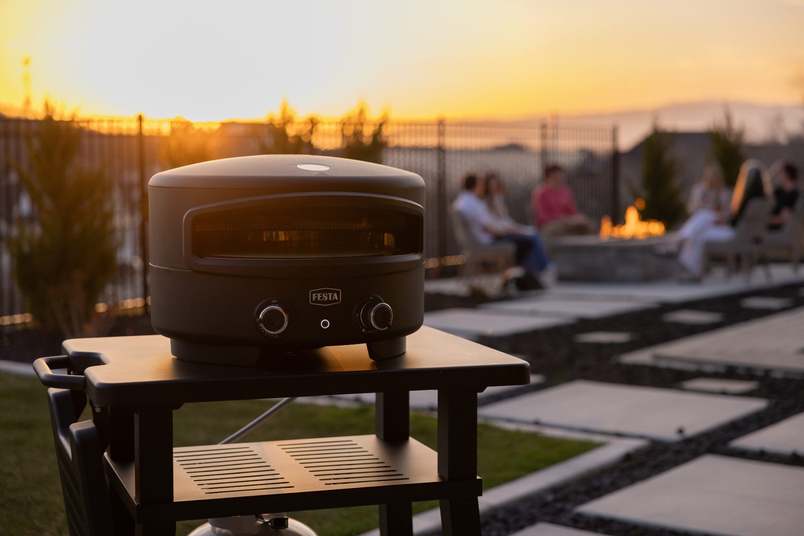 Festa oven at sunset
